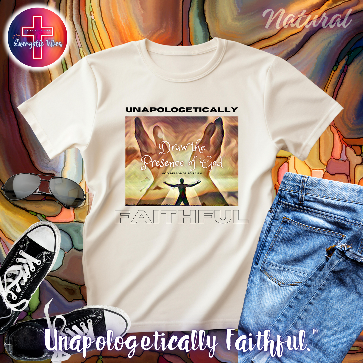 Draw the Presence of God ~ Golden Unisex Christian T-Shirt | Classic Style Modern Tee