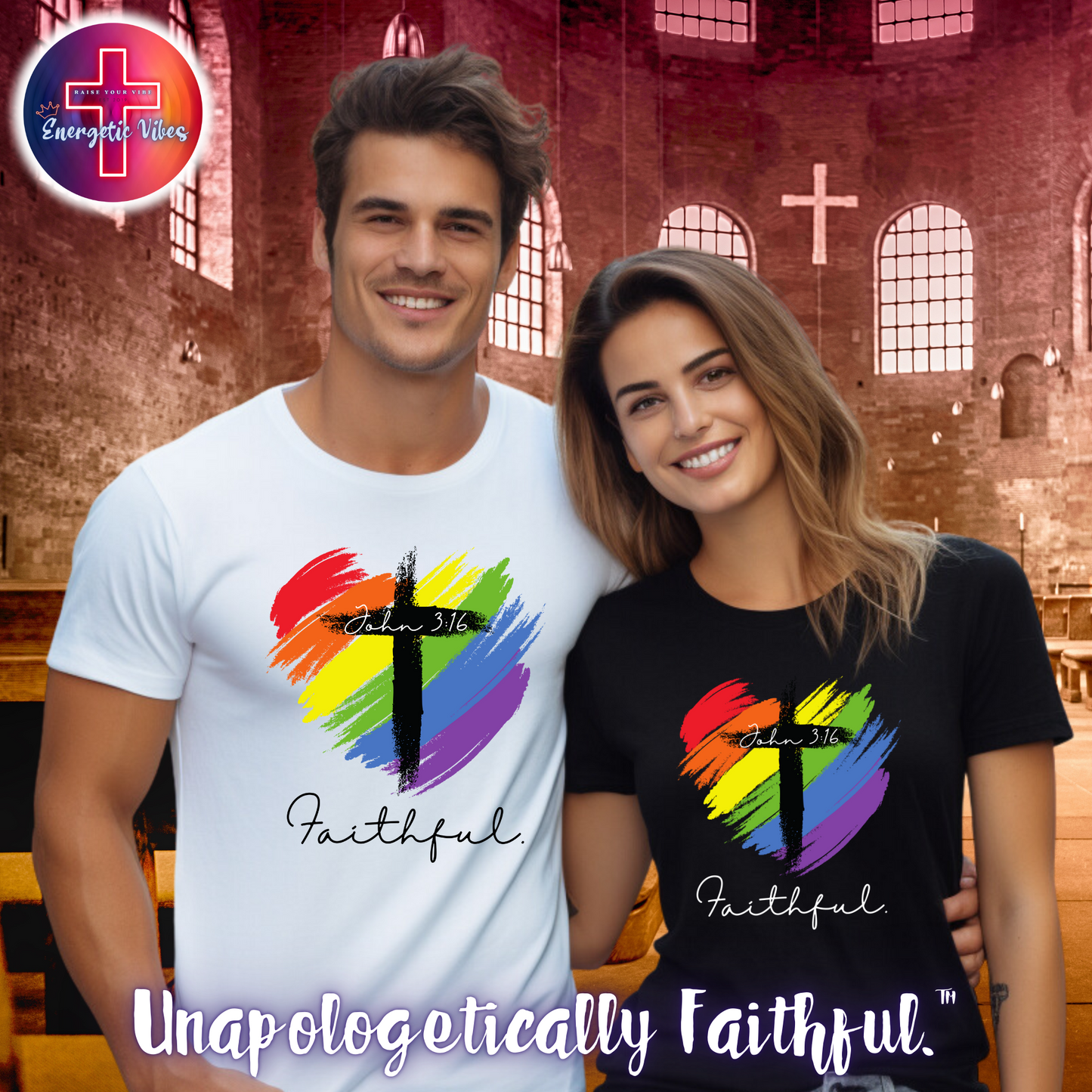 Faithful ~ John 3:16 Unisex Christian T-Shirt | Classic Style Modern Tee