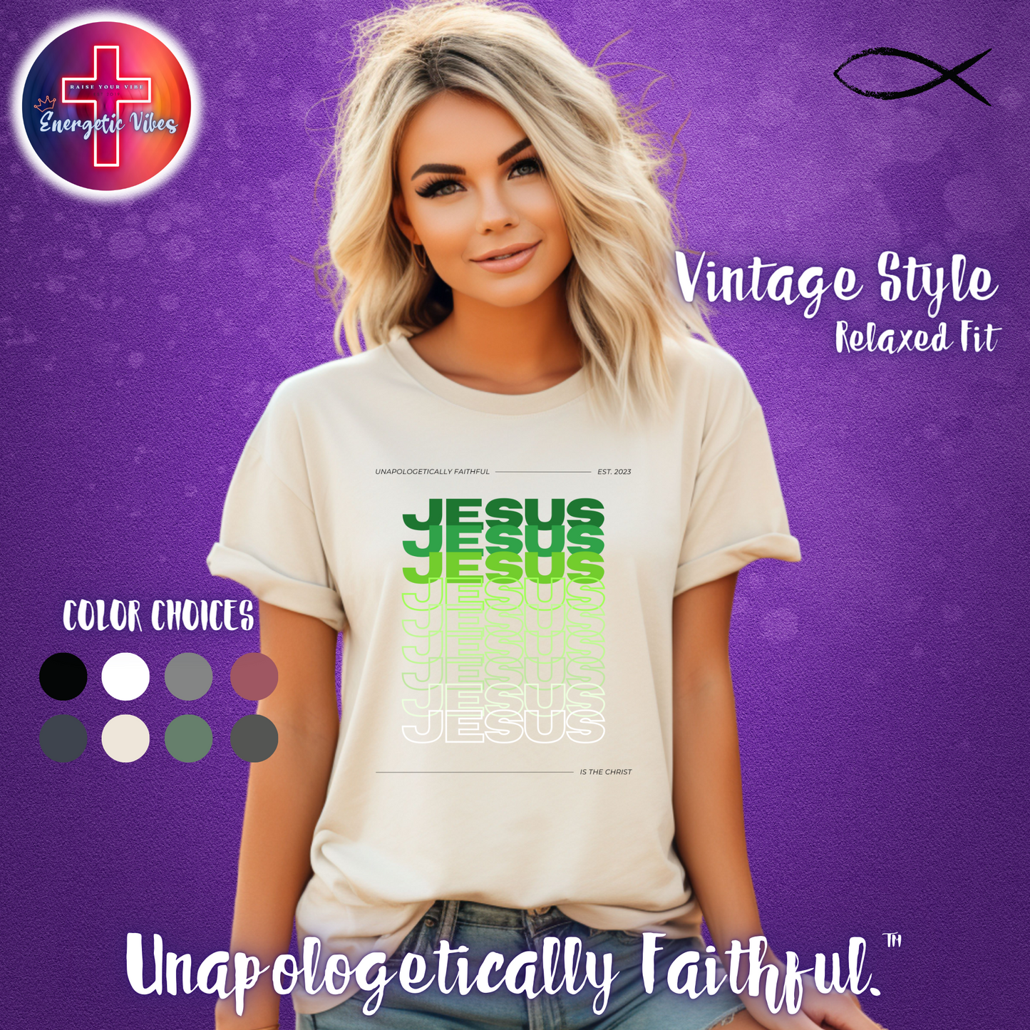 Jesus is THE Christ Unisex Christian T-Shirt | Vintage Style Relaxed Tee