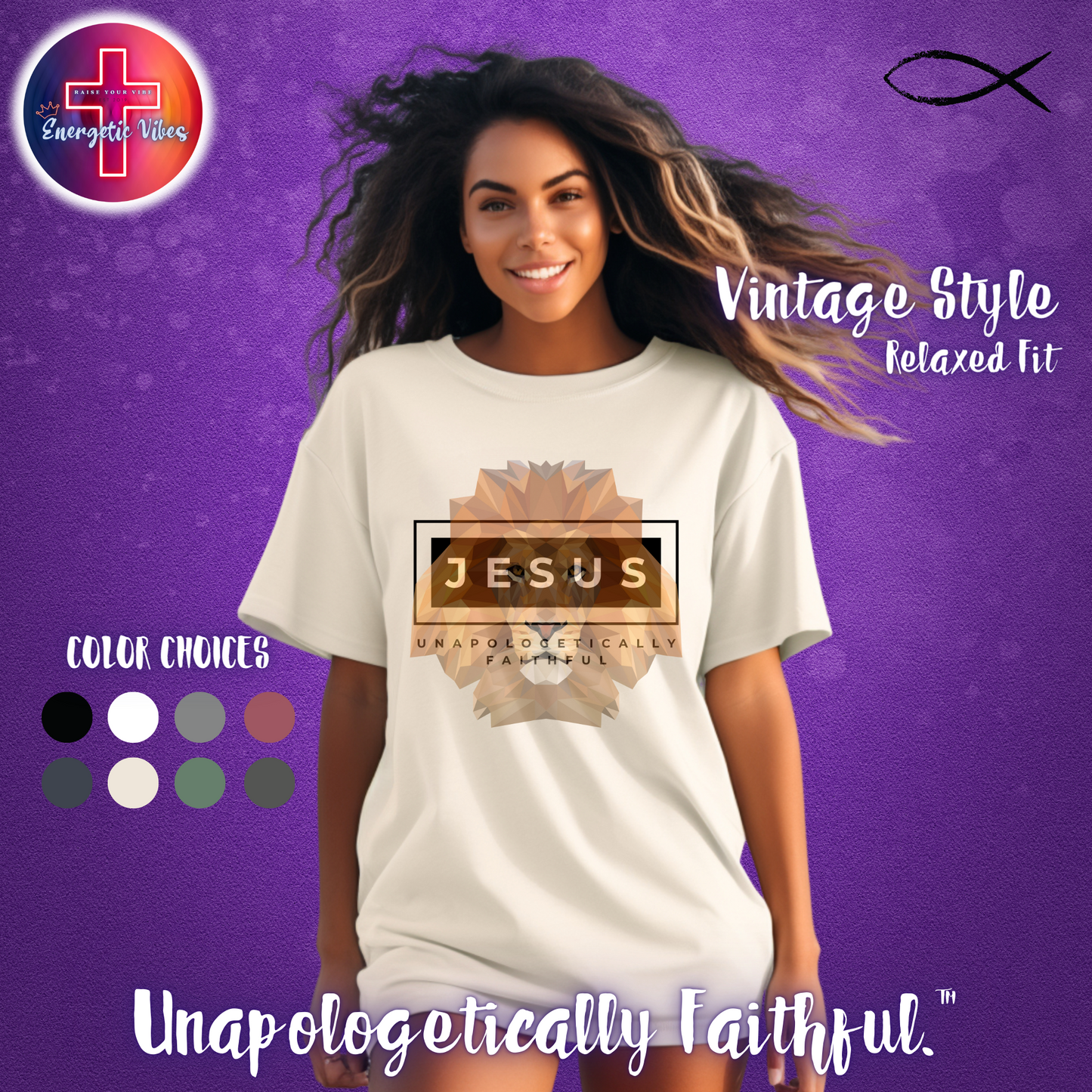 Jesus ~ Unapologetically Faithful Unisex Christian T-Shirt | Vintage Style Relaxed Tee