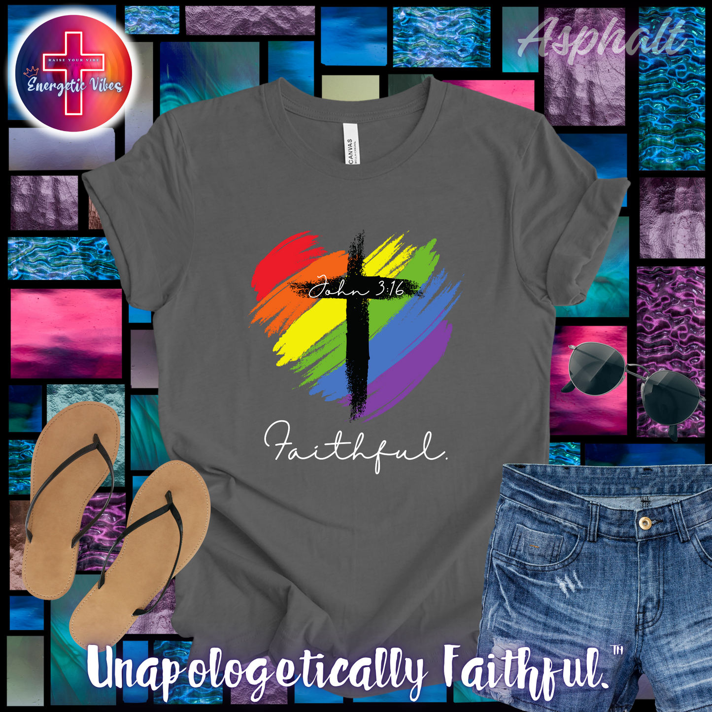 Faithful ~ John 3:16 Unisex Christian T-Shirt | Classic Style Modern Tee