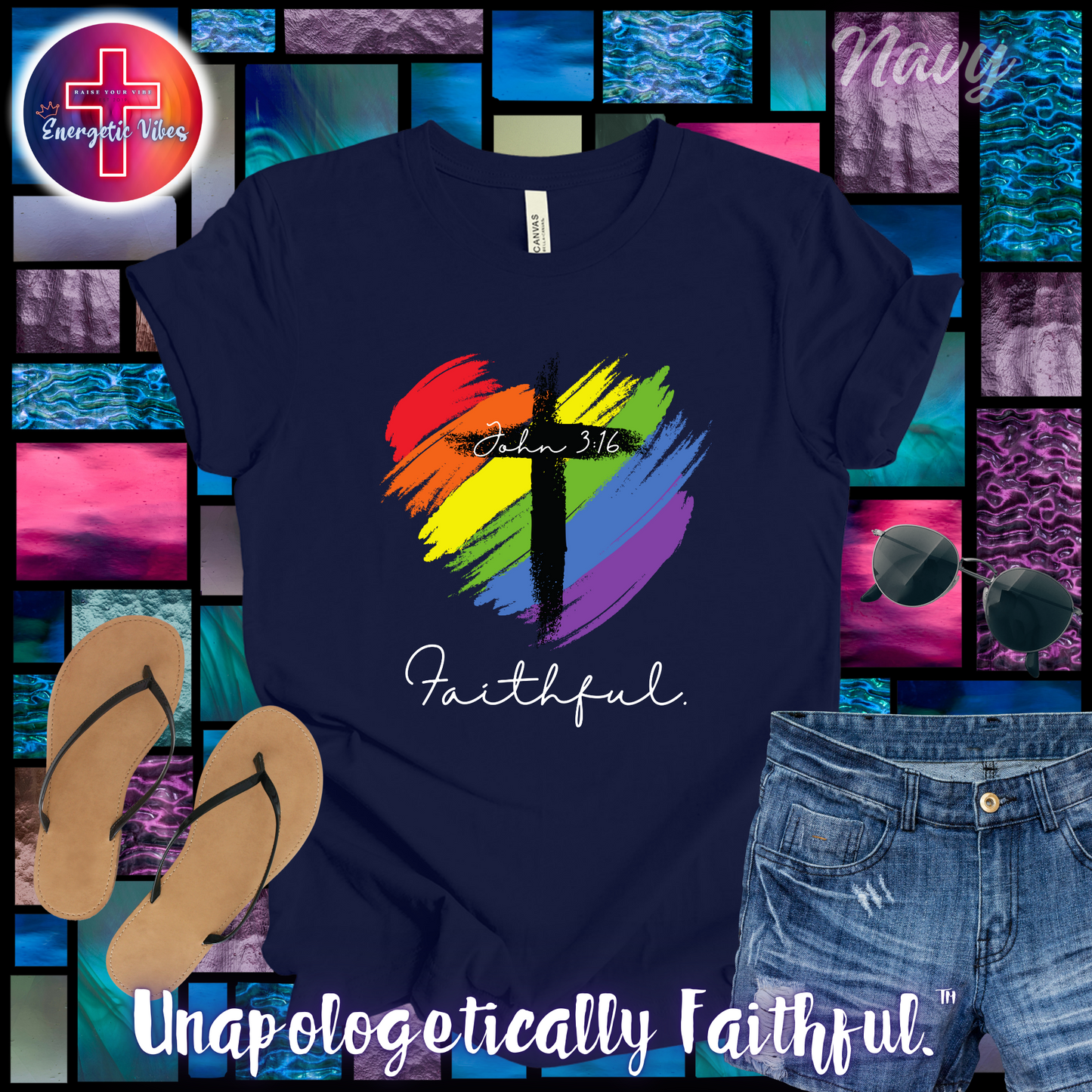 Faithful ~ John 3:16 Unisex Christian T-Shirt | Classic Style Modern Tee