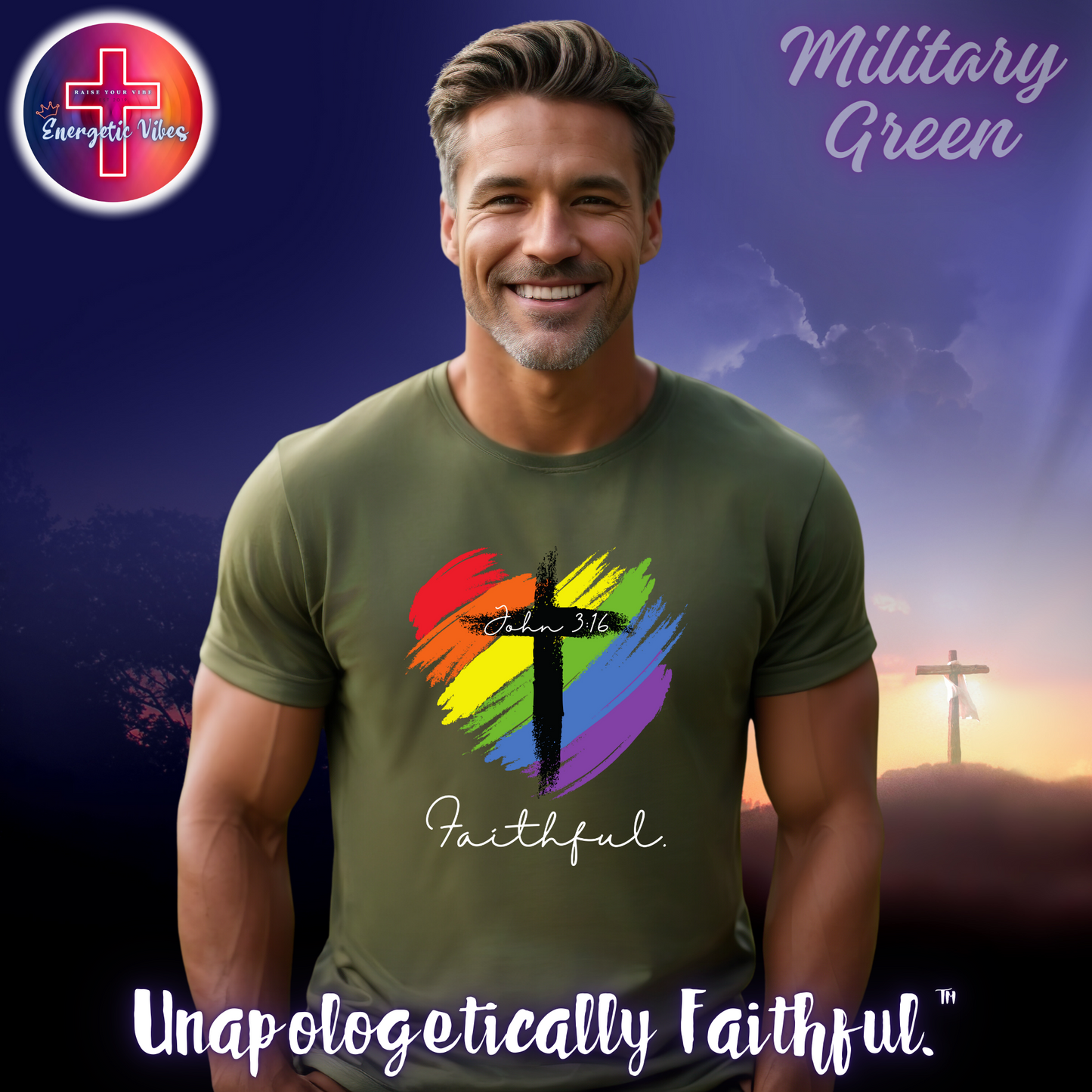 Faithful ~ John 3:16 Unisex Christian T-Shirt | Classic Style Modern Tee