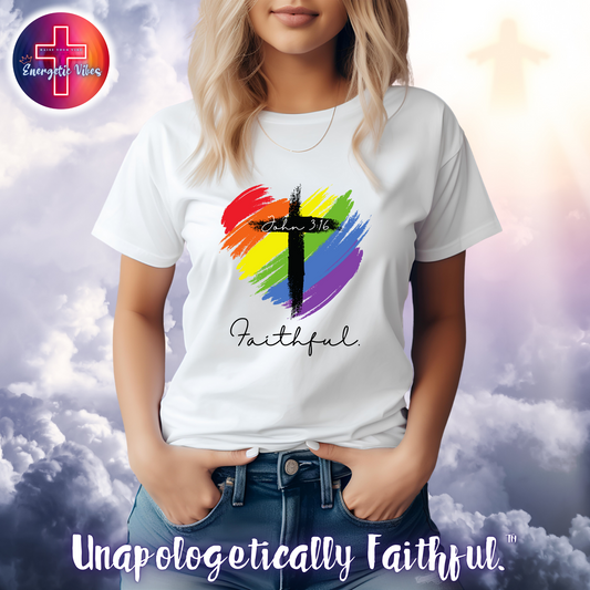 Faithful ~ John 3:16 Unisex Christian T-Shirt | Classic Style Modern Tee