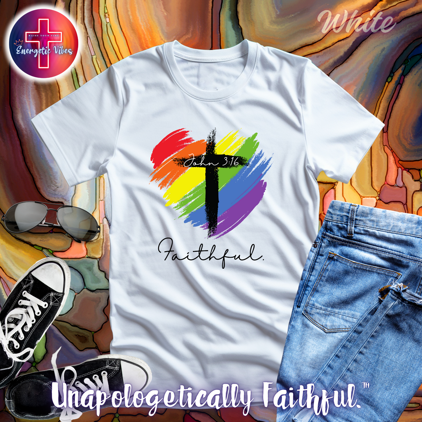 Faithful ~ John 3:16 Unisex Christian T-Shirt | Classic Style Modern Tee