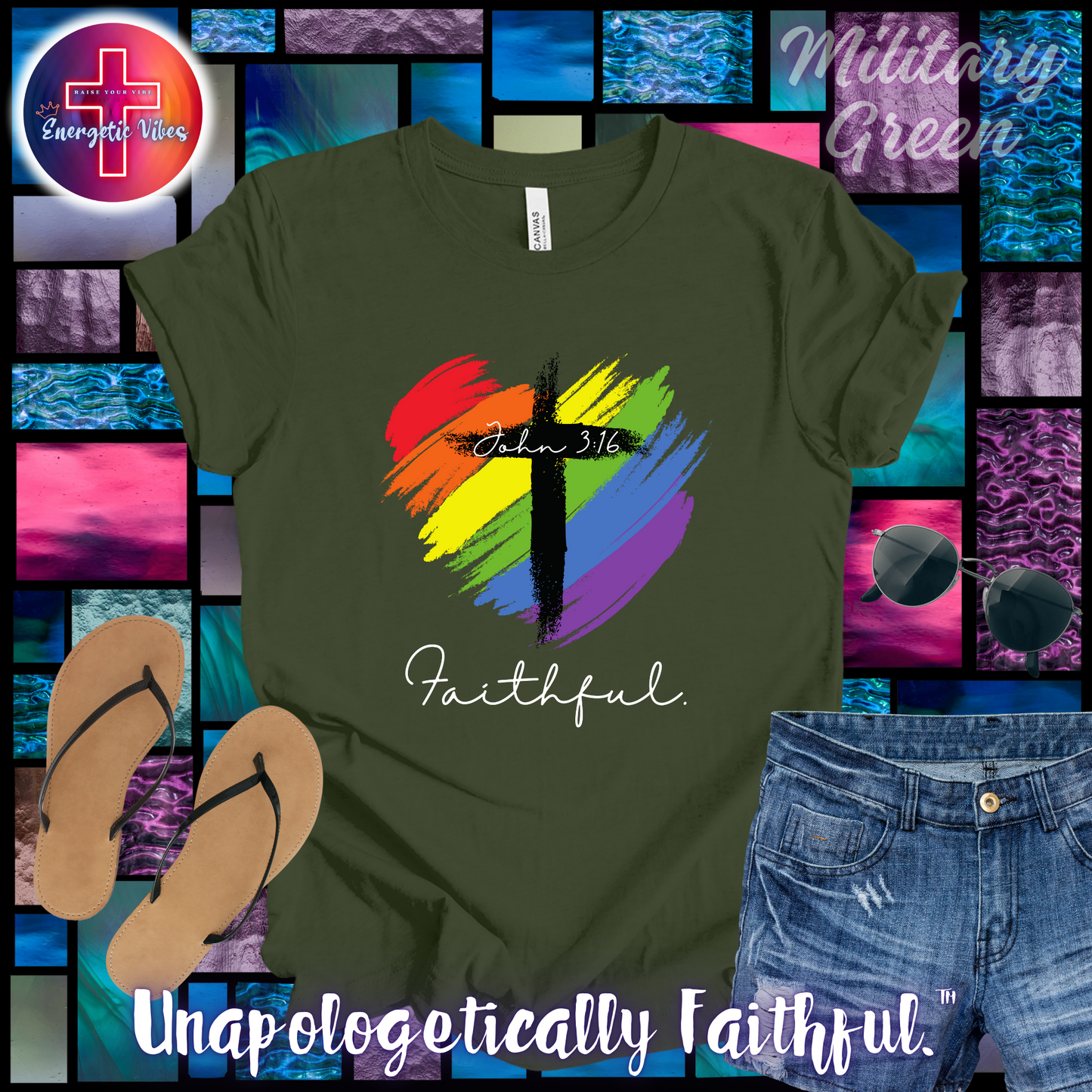 Faithful ~ John 3:16 Unisex Christian T-Shirt | Classic Style Modern Tee