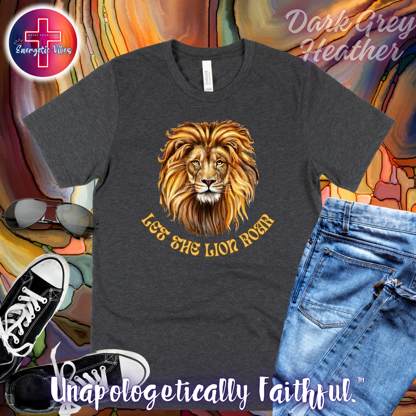 Let The Lion Roar ~ Golden Unisex Christian T-Shirt | Classic Style Modern Tee
