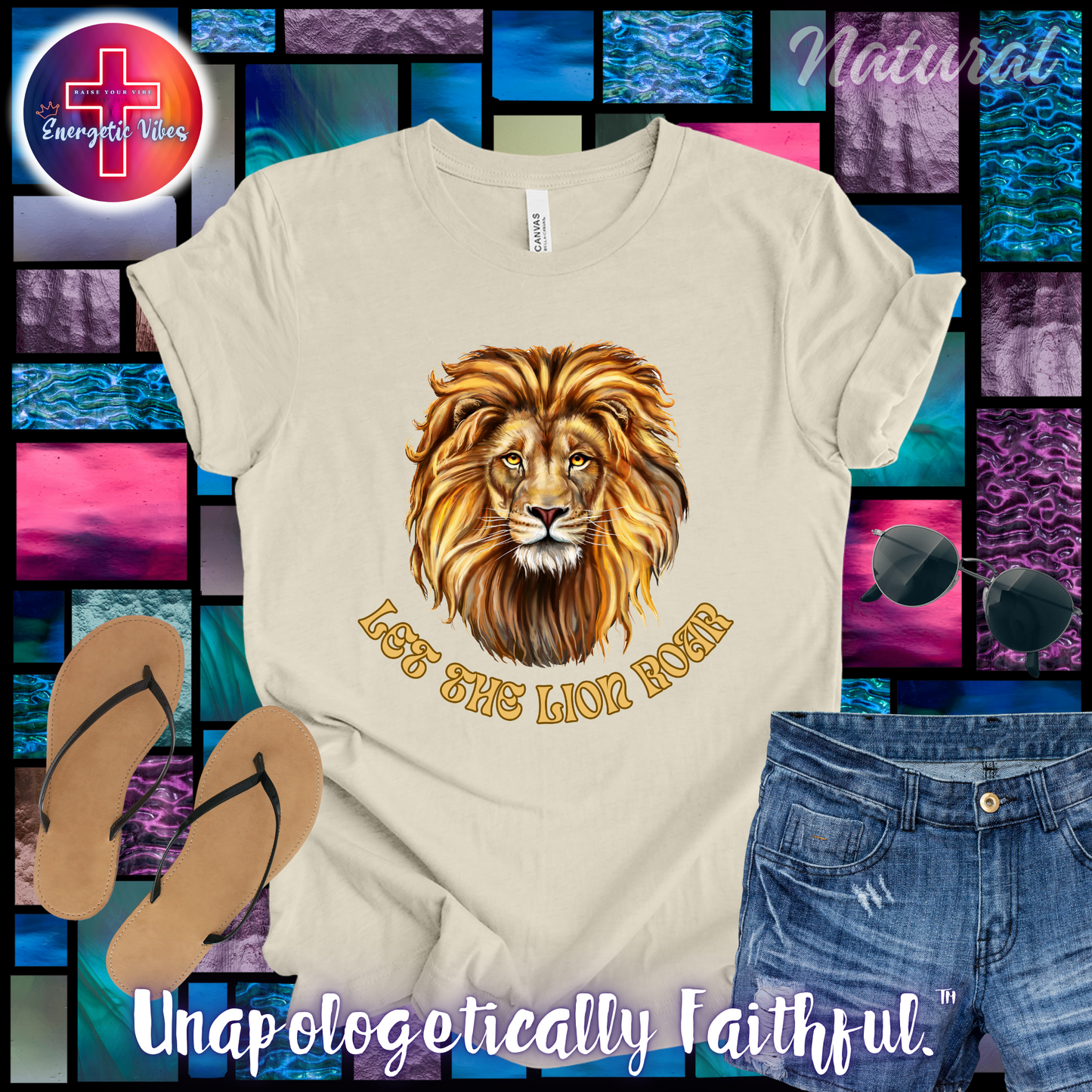 Let The Lion Roar ~ Golden Unisex Christian T-Shirt | Classic Style Modern Tee